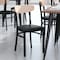 Flash Furniture Black Vinyl Dining Chairs - Natural Wood Backs, PK 2 2-XU-DG6V5BV-NAT-GG - alternate 1